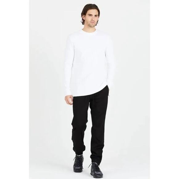 NWT COTTON CITIZEN Cooper Thermal Waffle Crew Neck Shirt Men Long Sleeves Sz M - Picture 1 of 5